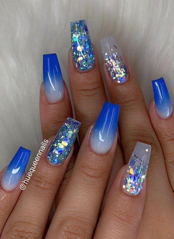 67 Stunning Dark Blue Nail Designs -   15 hair Blue nail nail ideas