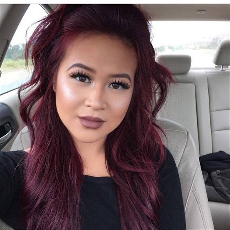 45 Best Burgundy Hair Color And Designs For Fall Season - Page 45 of 45 - Chic Hostess -   15 hair Fall season ideas