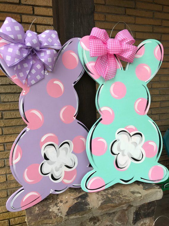 Handmade Holiday – Easter Door Hangers -   15 holiday Easter beautiful ideas