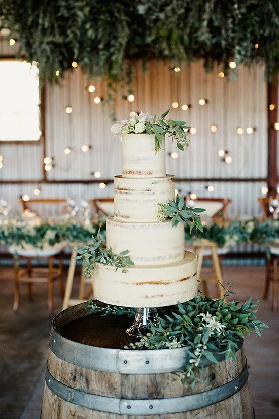 Beautiful Summer Wedding Cakes -   15 wedding Cakes greenery ideas