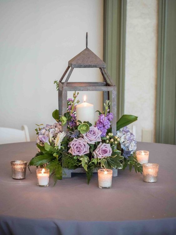 2019 BRIDES FAVORITE WEEDING COLOR: STYLISH SHADE OF PURPLE -   15 wedding Centerpieces purple ideas