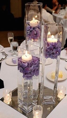 Non-flower centerpiece ideas | Toledo Wedding Planner | Perrysburg Wedding Planner -   15 wedding Centerpieces purple ideas
