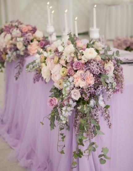 Best Wedding Table Dcoration Purple Flower Ideas -   15 wedding Centerpieces purple ideas