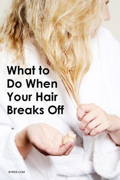 My Hair Broke Off, and Here's What I Did to Fix It -   16 brittle hair Treatment ideas