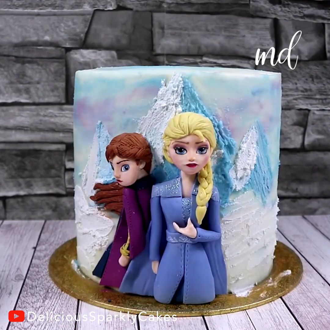 FROZEN 2 CAKE -   16 cake Fondant red ideas