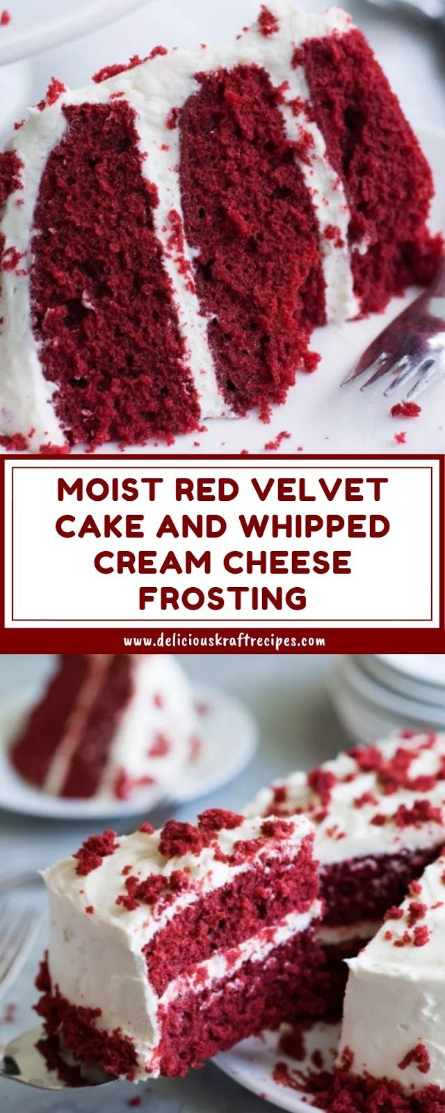 Delicious Kraft Recipes: MOIST RED VELVET CAKE AND WHIPPED CREAM CHEESE FROSTING -   16 cake Fondant red ideas