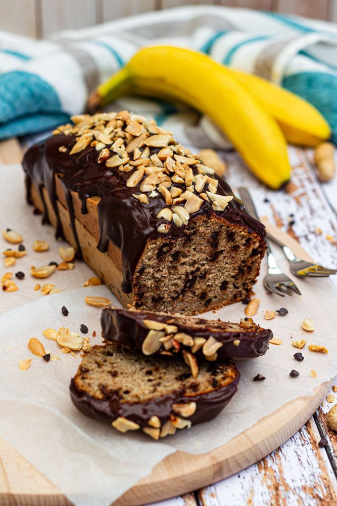 Banana bread au beurre de cacahu?te et chocolat - Amandine Cooking -   16 desserts Vegan beurre de cacahuete ideas