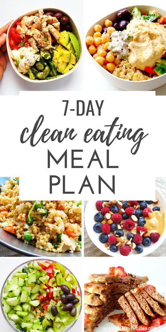 7-Day Clean Eating Challenge & Meal Plan (The First One -   16 diet 2 Week clean eating ideas
