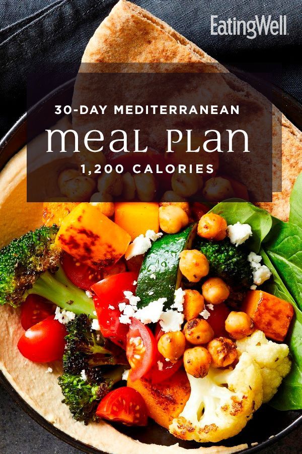 30-Day Mediterranean Diet Meal Plan: 1,200 Calories -   16 diet 2 Week clean eating ideas