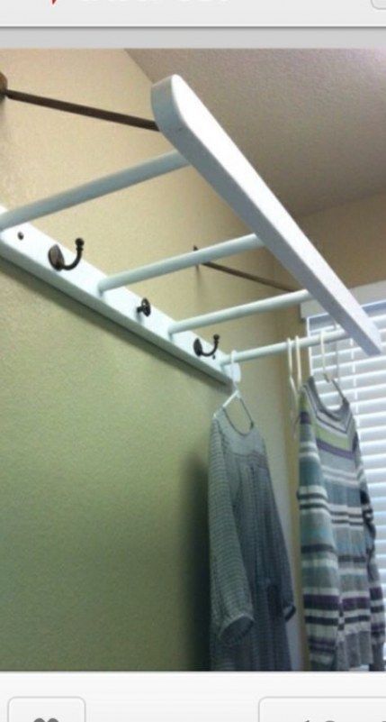 Diy Clothes Rack On Wall Coat Hooks 38 Best Ideas -   16 DIY Clothes Storage wall ideas