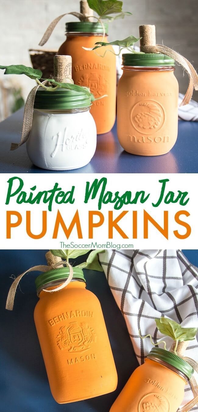 Pumpkin Mason Jars -   16 diy projects For The Home mason jars ideas