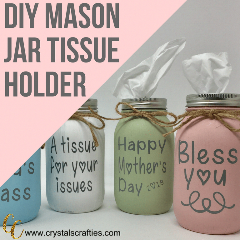 DIY Mason Jar Tissue Holder -   16 diy projects For The Home mason jars ideas