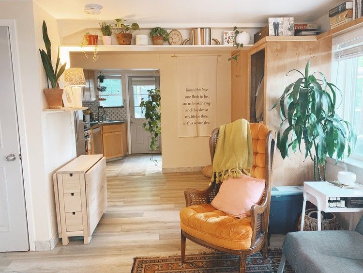 A 300-Square-Foot Studio Is a Perfect Fit for This Couple — Apartment Therapy -   16 fitness Interior square feet ideas