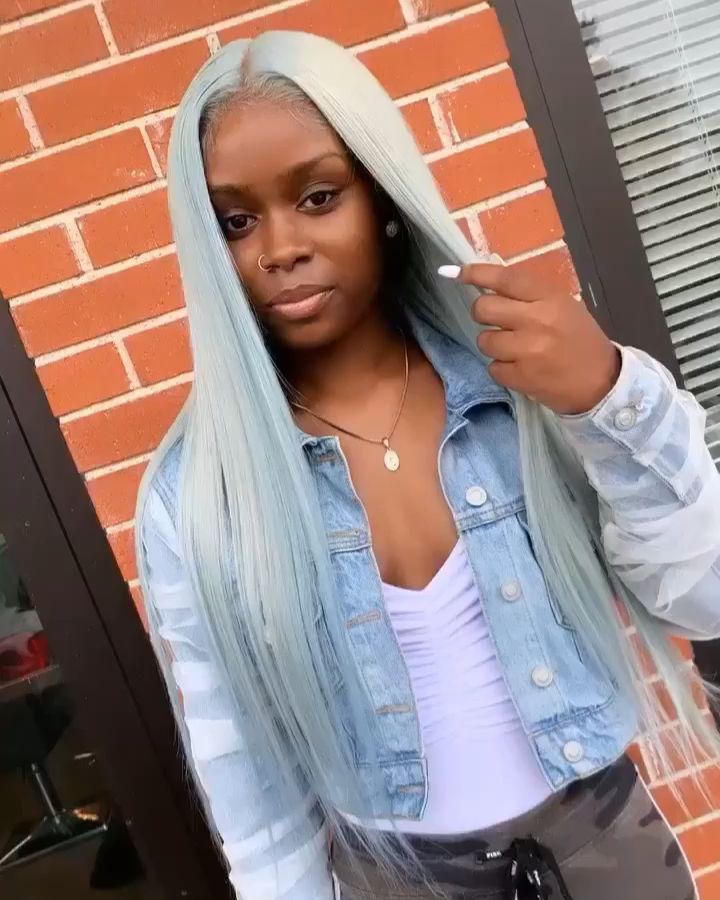 FRONTAL FULL LACE WIG INSTALL COLOR вњЁвњЁ -   16 hair Grey girl ideas