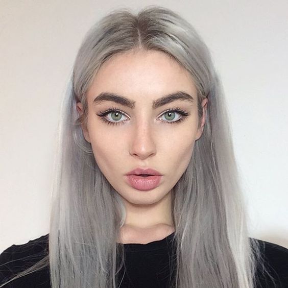 16 hair Grey girl ideas