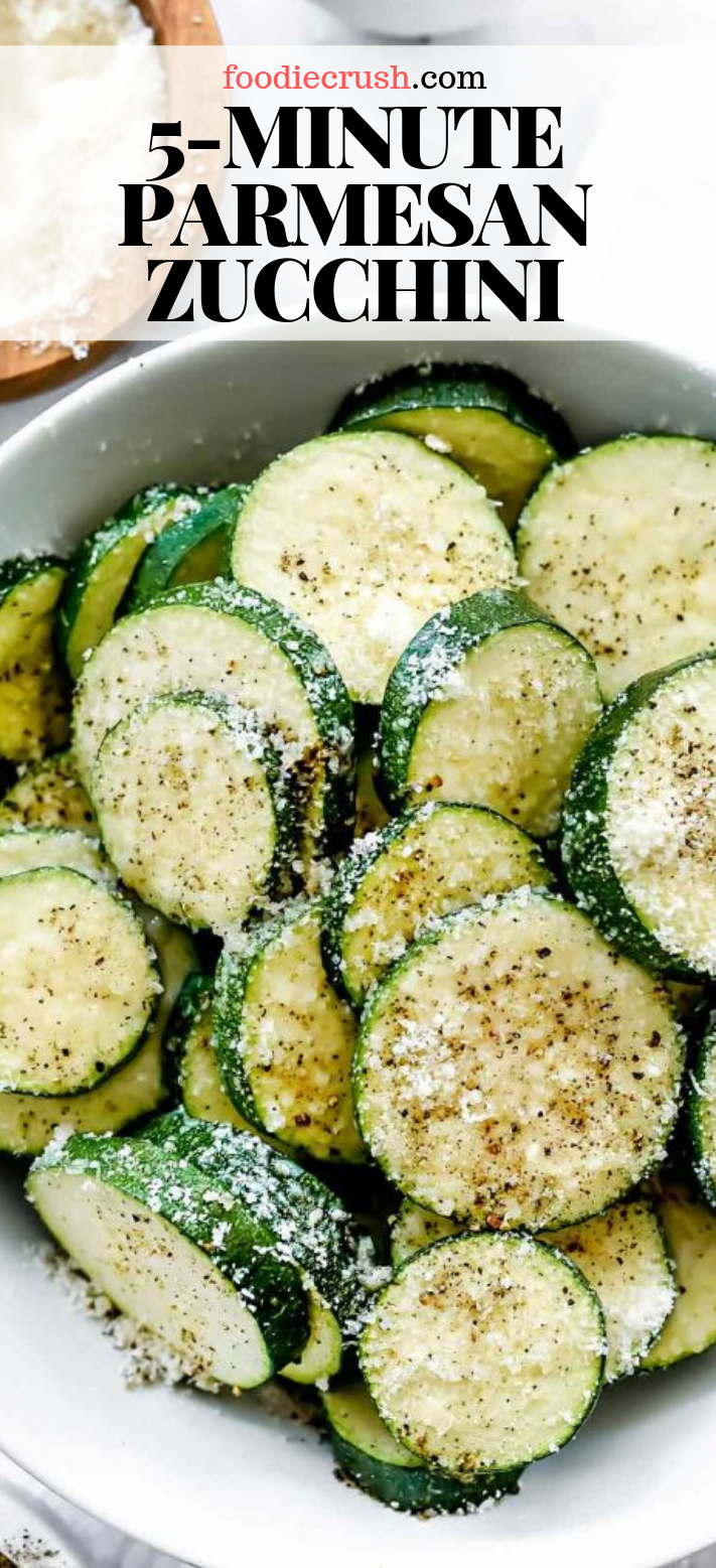 EASY 5-MINUTE PARMESAN ZUCCHINI -   16 healthy recipes Zucchini vegans ideas