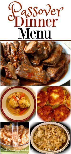 Passover Seder Dinner Menu -   16 jewish holiday Recipes ideas