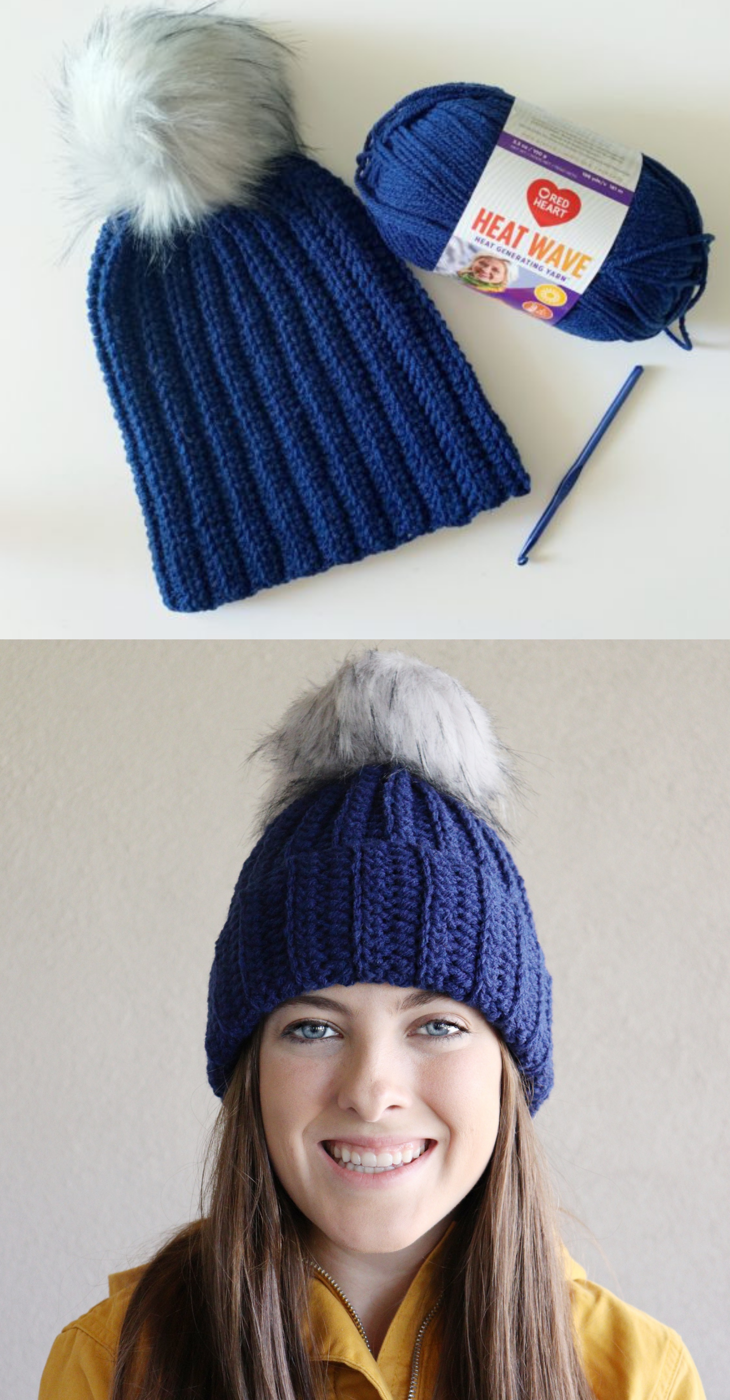 Free Pattern - Back Loop Half Double Crochet Hat -   16 knitting and crochet Hats hooks ideas