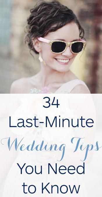 34 Last-Minute Wedding Planning Tips You Can't Forget -   16 last minute wedding Checklist ideas