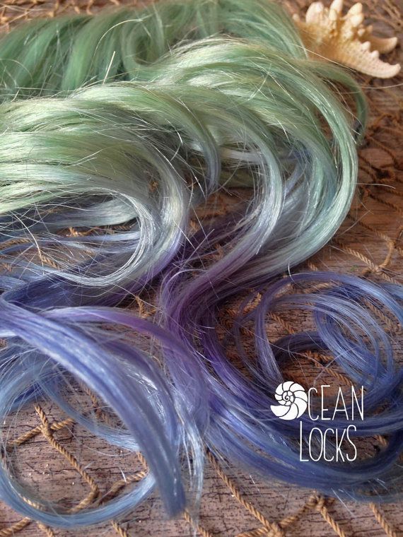 Underlights, Peekaboo Highlights, Purple Hair, Lavender Hair, Ombre Hair, Mint Hair, Turquoise Hair, Clip In Hair Extensions -   16 mint hair Ombre ideas