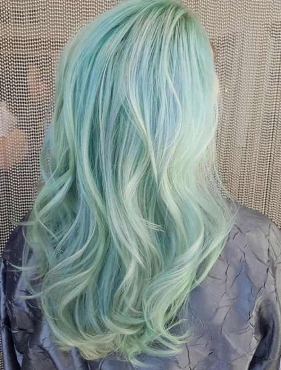 20 Mint Green Hairstyles That Are Totally Amazing -   16 mint hair Ombre ideas