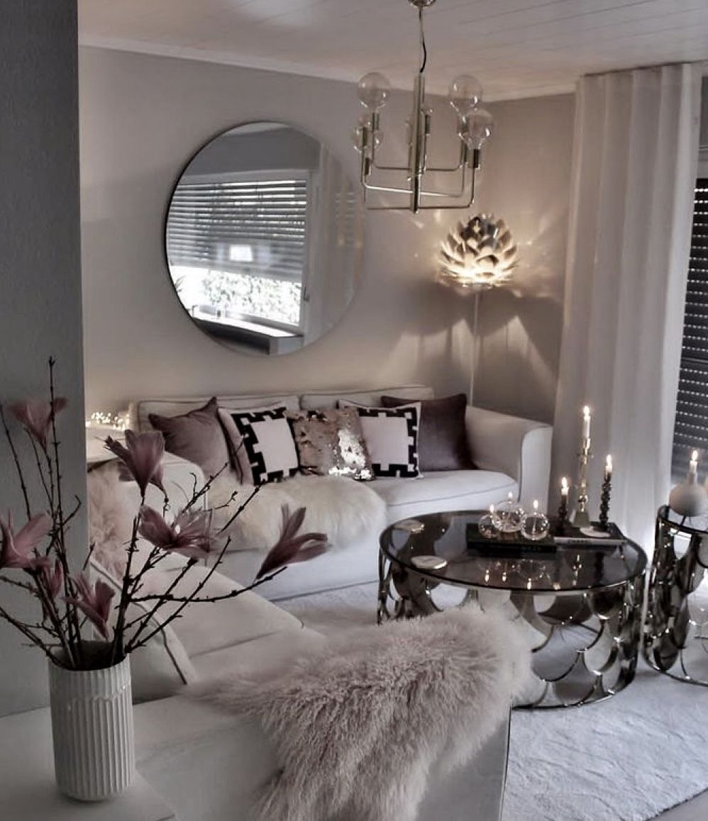 Cozy black and white living room -   16 room decor Apartment design ideas