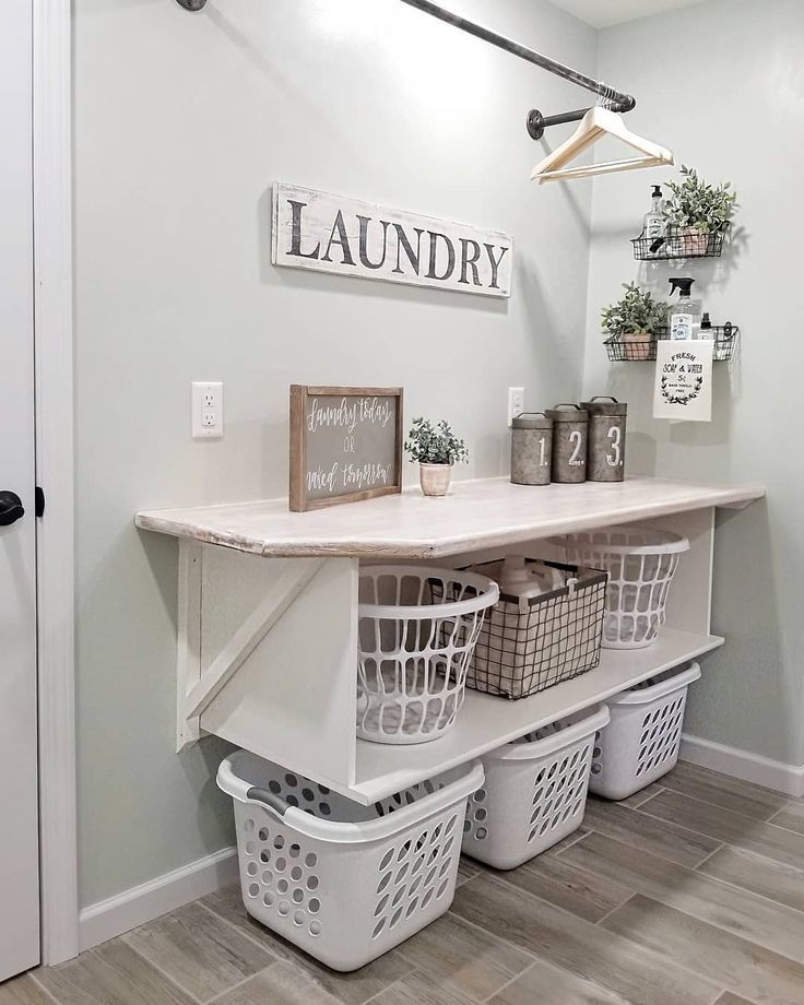 20 Brilliant Laundry Room Ideas for Small Spaces - Practical & Efficient -   16 room decor Paintings small spaces ideas