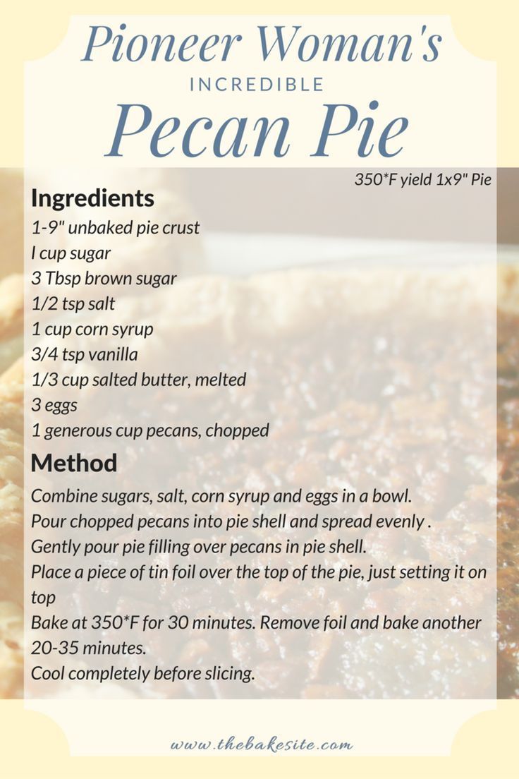 Food Photography: Pioneer Woman's Incredible Pecan Pie -   17 desserts Photography pie ideas
