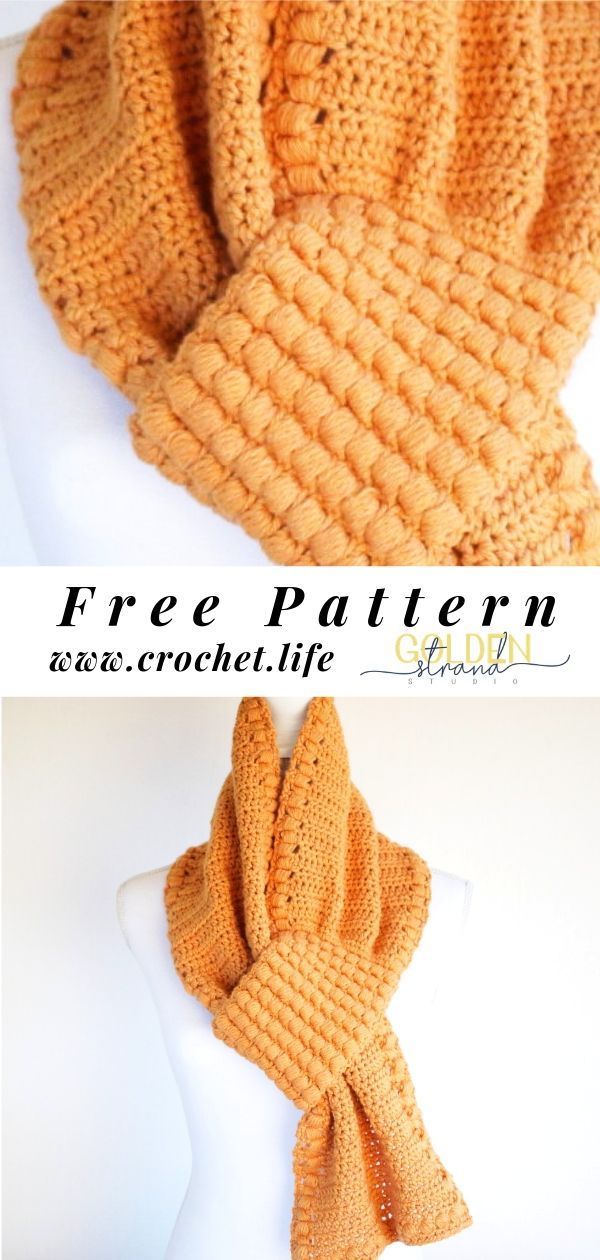 Free Crochet Scarf Pattern -   17 DIY Clothes Scarf free pattern ideas