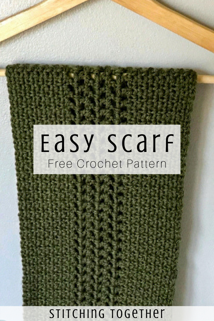 Crochet Moss Stitch Scarf | Stitching Together -   17 DIY Clothes Scarf free pattern ideas