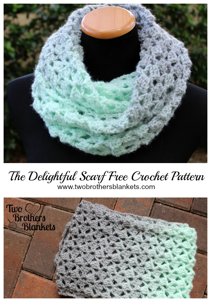 Delightful Scarf- Free Crochet Pattern - Two Brothers Blankets -   17 DIY Clothes Scarf free pattern ideas