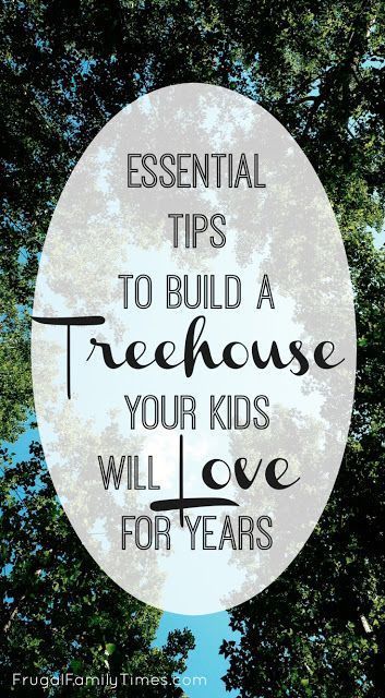 Essential Tips: How to Build a Treehouse your Kids will Love for Years -   17 diy projects Backyard tree houses ideas