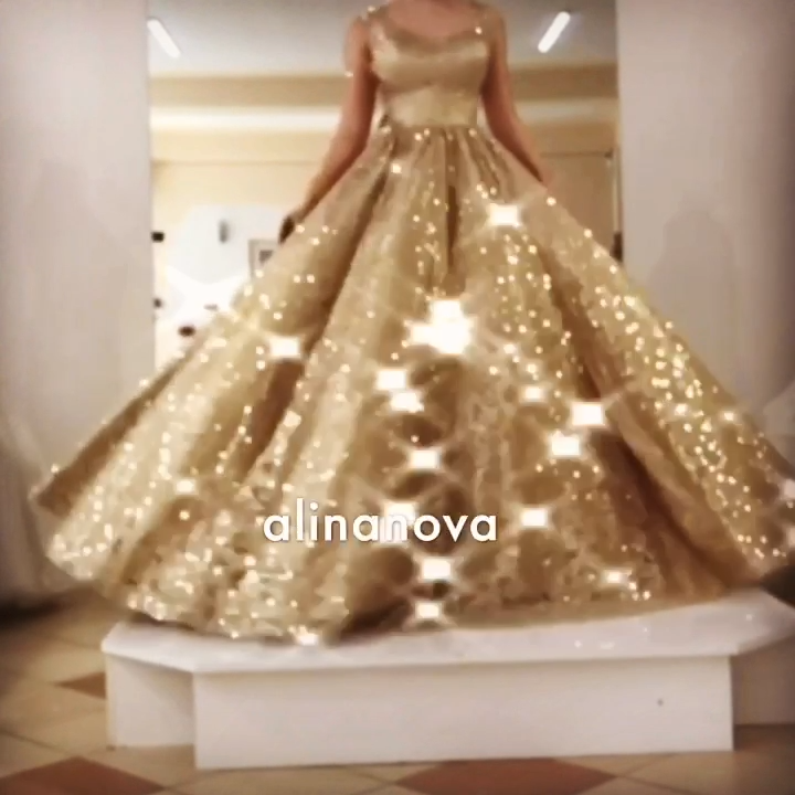 Gold Wedding Dress Bling Bling Sequin Ball Gown -   17 dress Ball gold ideas