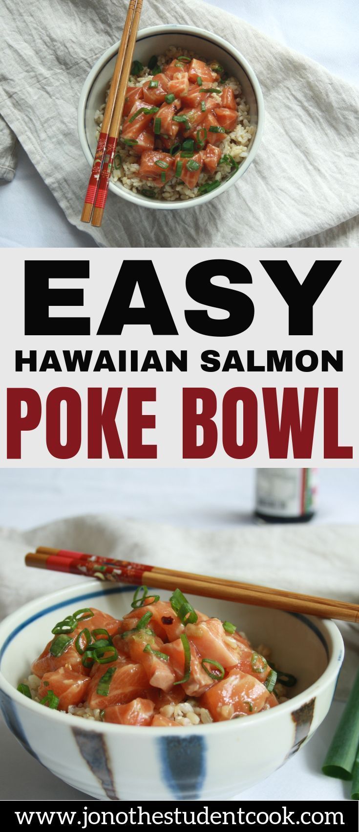 Easy Hawaiian Salmon Poke Bowl -   17 healthy recipes Salmon tuna ideas