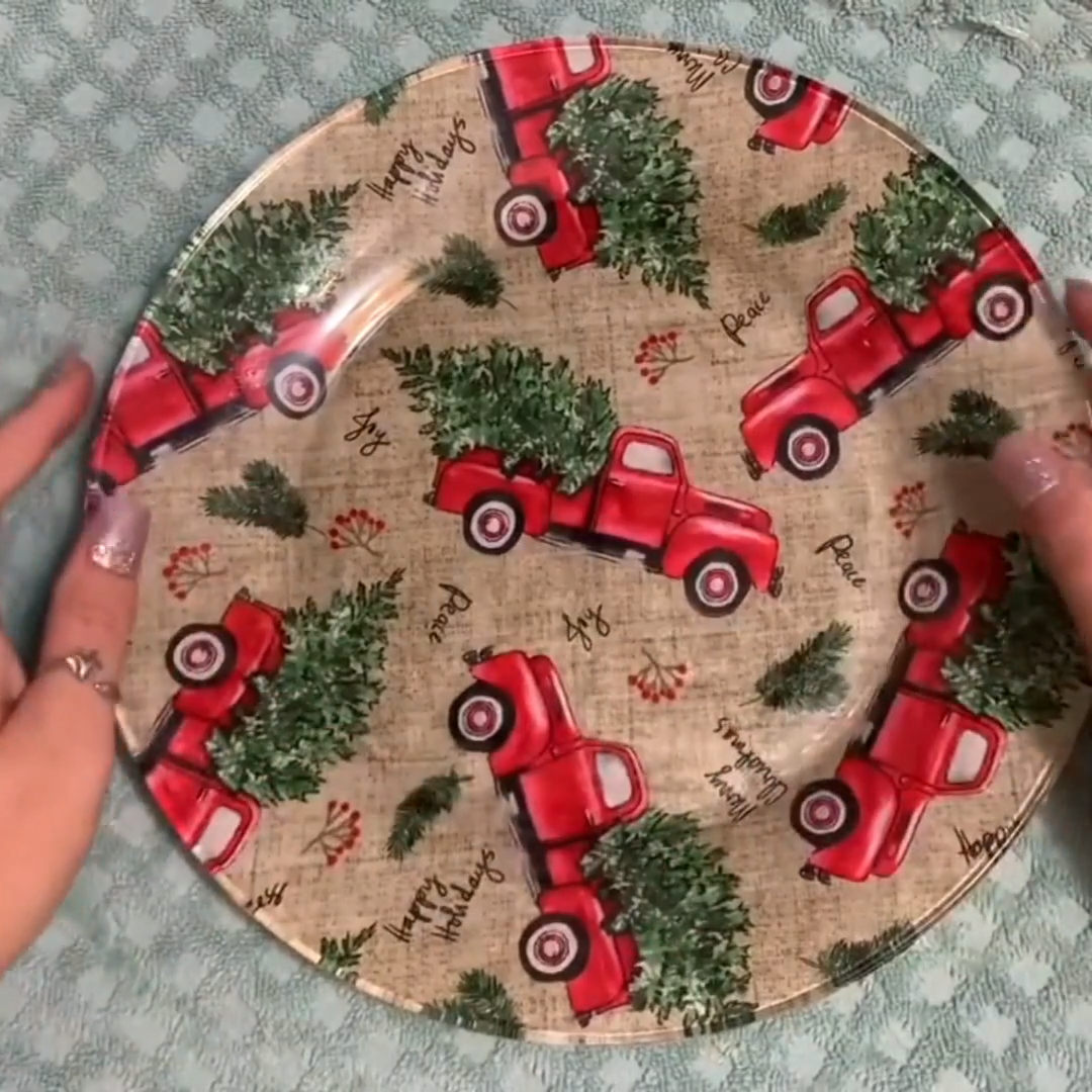 How to Decoupage Christmas Cookie Plates -   17 holiday Christmas how to make ideas