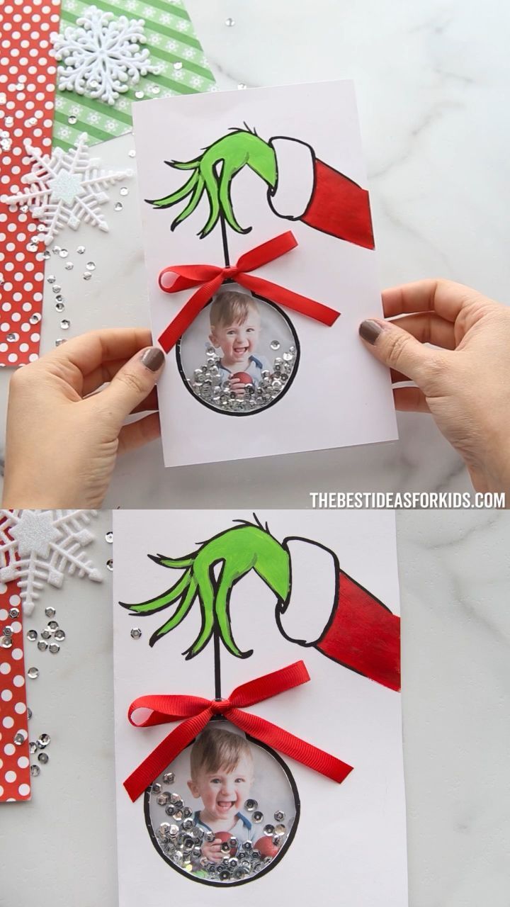 GRINCH CARD рџ’љвќ¤пёЏ -   17 holiday Christmas how to make ideas