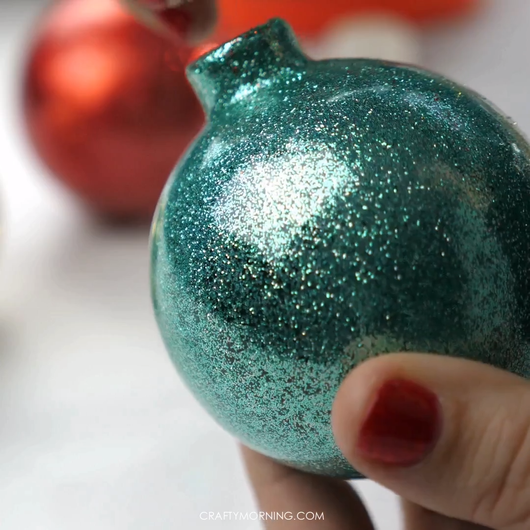 How to Make Glitter Ornaments -   17 holiday Christmas how to make ideas