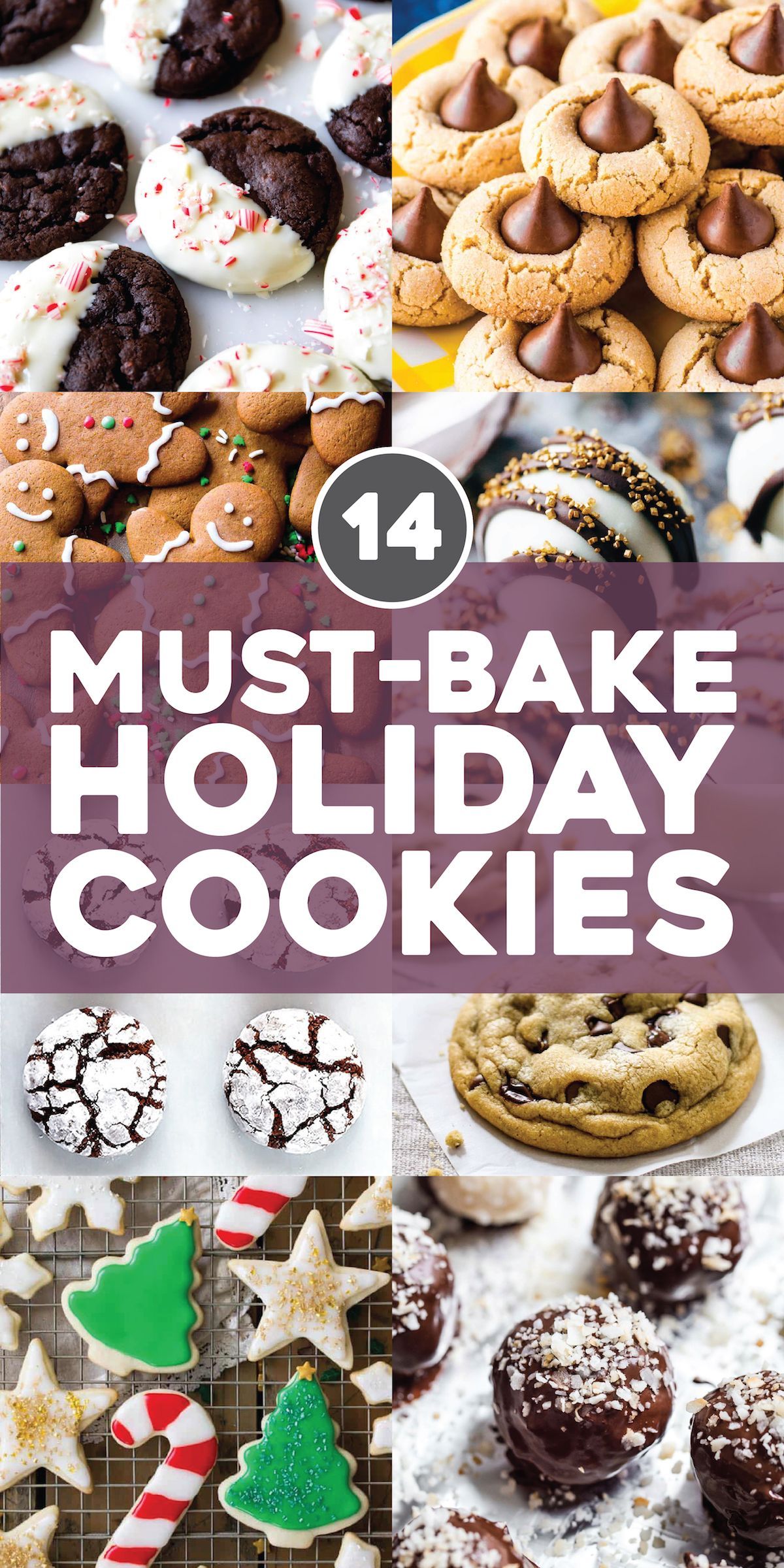 14 Must-Bake Holiday Cookie Recipes - Pinch of Yum -   17 holiday Cookies recipes ideas
