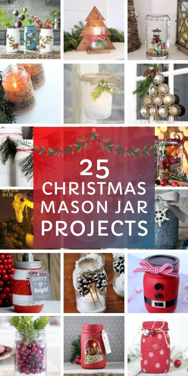 21 Festively Fun Christmas Mason Jar Crafts for the Holidays! -   17 holiday Crafts mason jars ideas