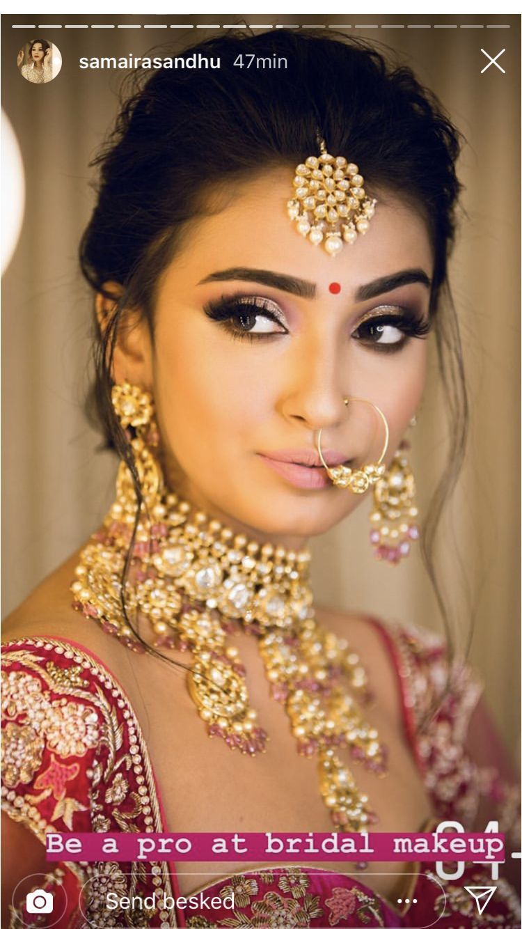 Make Up Simple Makeup In 2019 Indian Bridal Makeup Bridal -   17 makeup Simple indian ideas