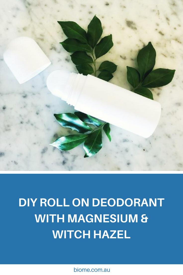 DIY Roll On Deodorant with Magnesium & Witch Hazel Recipe | Biome -   17 skin care DIY witch hazel ideas