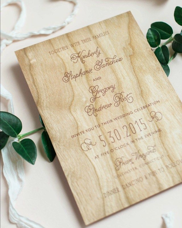 30+ Brilliant Photo of Wood Wedding Invitations -   17 wedding Invitations wood ideas