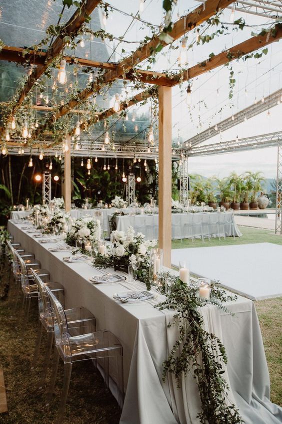 20+ Greenery Wedding Ideas That Are Actually Gorgeous -   17 wedding Outdoor party ideas