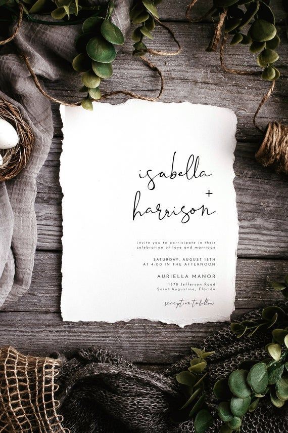 Adella - Modern Minimalist Wedding Invitation Template Suite, Wedding Invitation Template Download, Wedding Invitations, Printable DIY -   17 wedding Planner design ideas