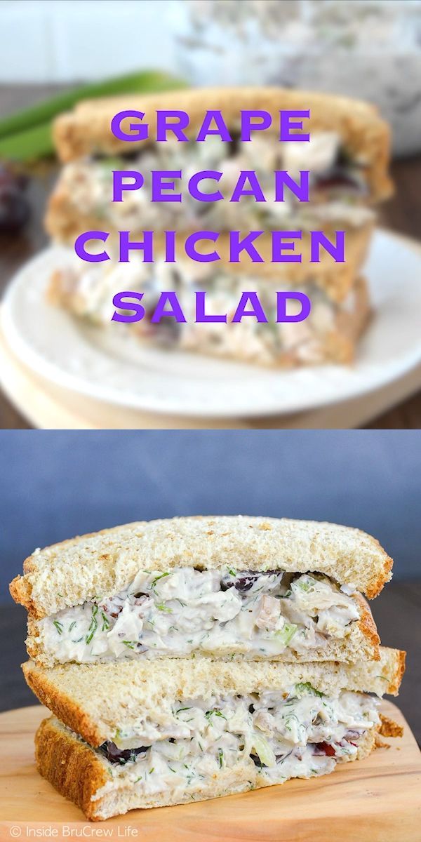 Grape Pecan Chicken Salad -   18 diet Dinner salad ideas