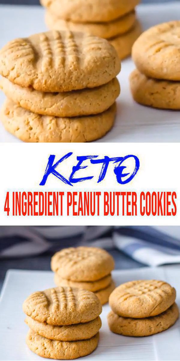 4 Ingredient Keto Cookies – BEST Low Carb Keto Peanut Butter Cookie Recipe – Easy NO Sugar – Gluten Free -   18 diet Meals on the go ideas