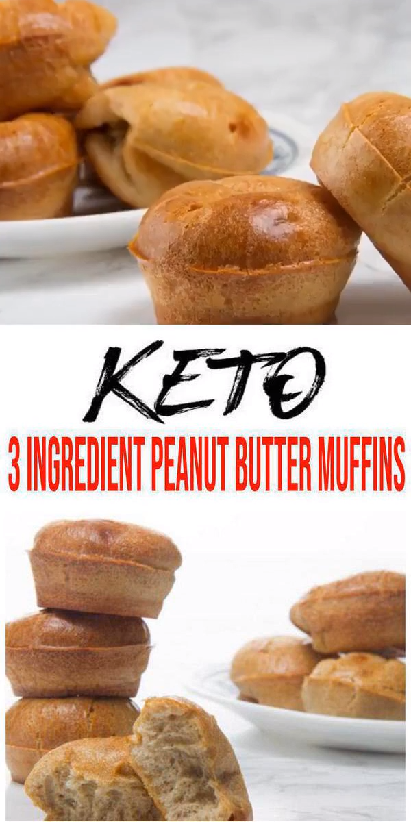 BEST Keto Muffins! Low Carb 3 Ingredient Peanut Butter Muffin Idea – Quick & Easy Flourless Ketogenic Diet Recipe – Completely Keto Friendly -   18 diet Meals on the go ideas