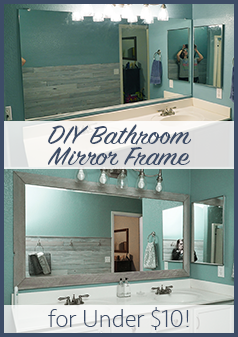 DIY Bathroom Mirror Frame for Under $10, Hello Hayley Blog -   18 diy projects House bathroom ideas