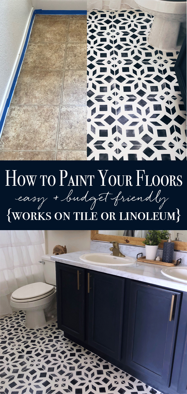 Bathroom Makeover Part 2--Chalk Painted Linoleum Floors — BB FR?SCH -   18 diy projects House bathroom ideas