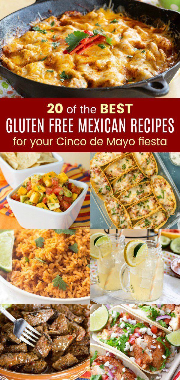 20 of the Best Gluten-Free Mexican Recipes for Your Cinco de Mayo Fiesta -   18 healthy recipes Mexican gluten free ideas